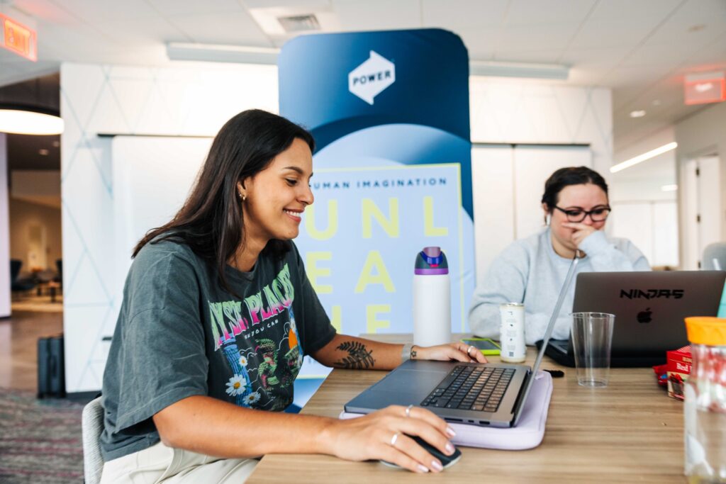 Technology employees work at Nitro Create